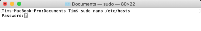 Chỉnh sửa file hosts trên macOS