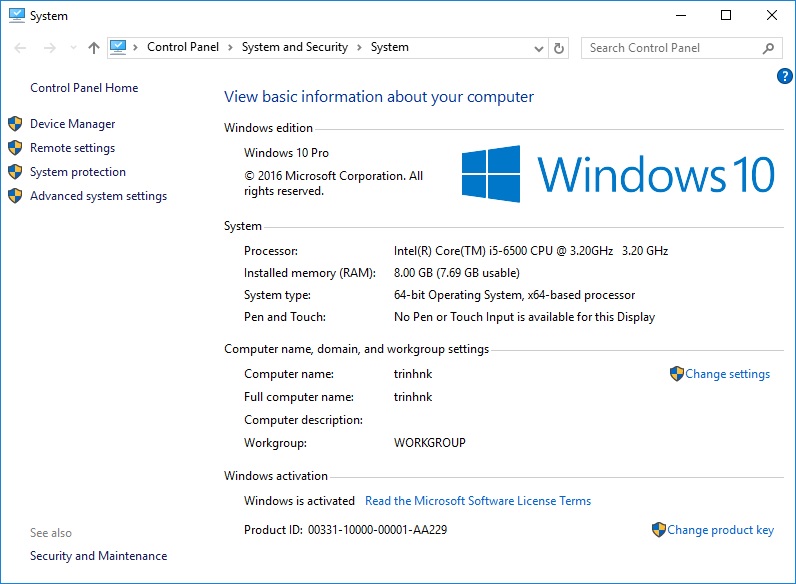 Xem thông tin phiên bản Windows 10 - hình 6