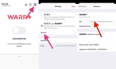 Hướng dẫn Thêm Data WARP+ của App 1.1.1.1 để truy cập tốc độ cao 2
