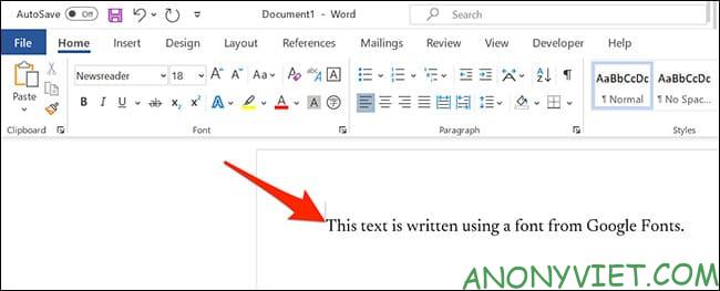 Cách sử dụng Google Font trong Microsoft Word 46