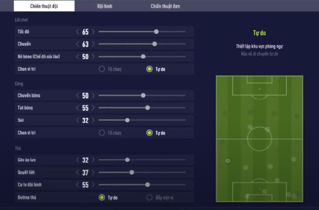 Chiến thuật đội Tiqui Taca trong Fifa Online 4