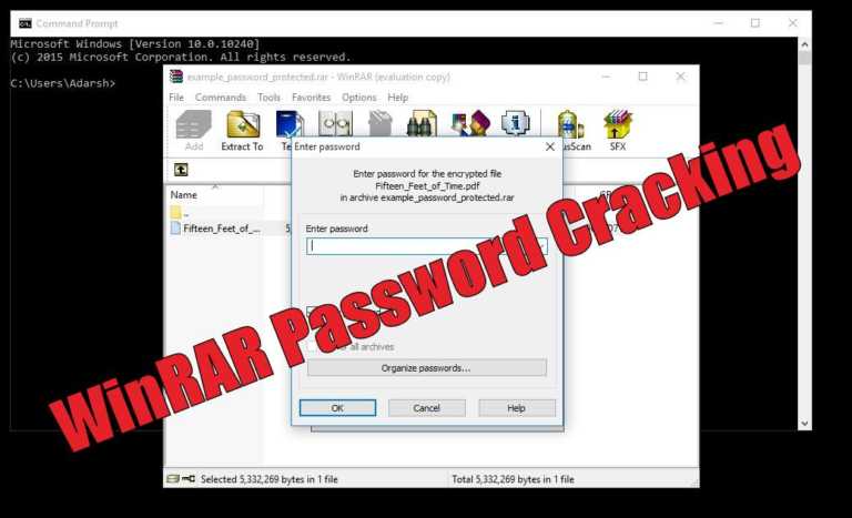 Cách bẻ khóa Password WinRAR: Mở khóa tập tin được bảo vệ bằng mật khẩu