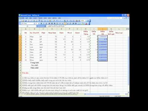 Cách Tính Làm Tròn Trong Excel - Bài 5 - Cách dùng hàm làm tròn ROUND,hàm AND,hàm OR trong excel [P1]