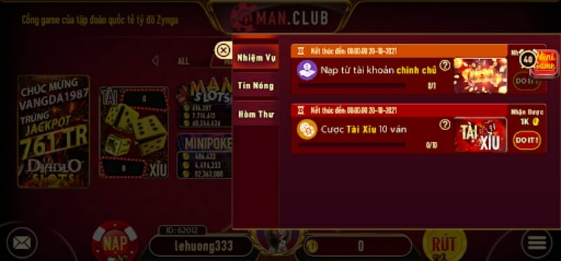 Người chơi tại Man Club đôi khi gặp phải lỗi khi truy cập