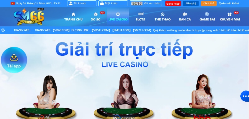 Đến với SM66 bạn sẽ được tham dự cá cược casino hấp dẫn
